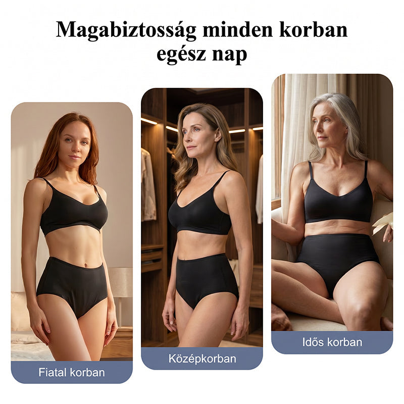 3-Piece Set 🔥🍃 High-waisted sanitary panties with leak protection front and back, effectively preventing side leakage