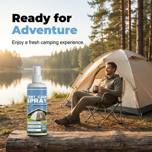 ⛺ Tisztítsd meg és védd a sátradat – Mélytisztító spray outdoor felszerelésekhez – utánvéttel fizethető ✨