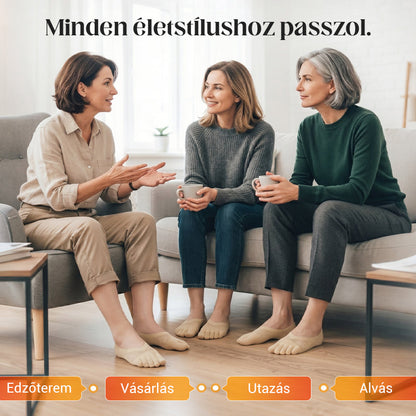 Végre kényelmes zokni minden napra!☀️ Uniszex láthatatlan korrekciós ötujjú zokni✨🧦