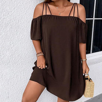 🥰 Egyszerű de stílusos rövid ruhát keresel mindenféle alkalomhoz? 👗 Elegáns, egyszínű miniruha hölgyeknek
