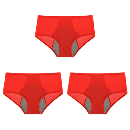 3-Piece Set 🔥🍃 High-waisted sanitary panties with leak protection front and back, effectively preventing side leakage