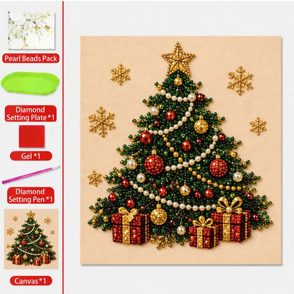 🎄🎅 Karácsonyi festőkészlet gyöngyökkel és strasszokkal, kézműves foglalkozás gyerekeknek és felnőtteknek