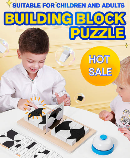 🧩 FEKETE-FEHÉR MONTESSORI PUZZLE | | 3-8 Éves Korosztály | Térbeli Logika Fejlesztő