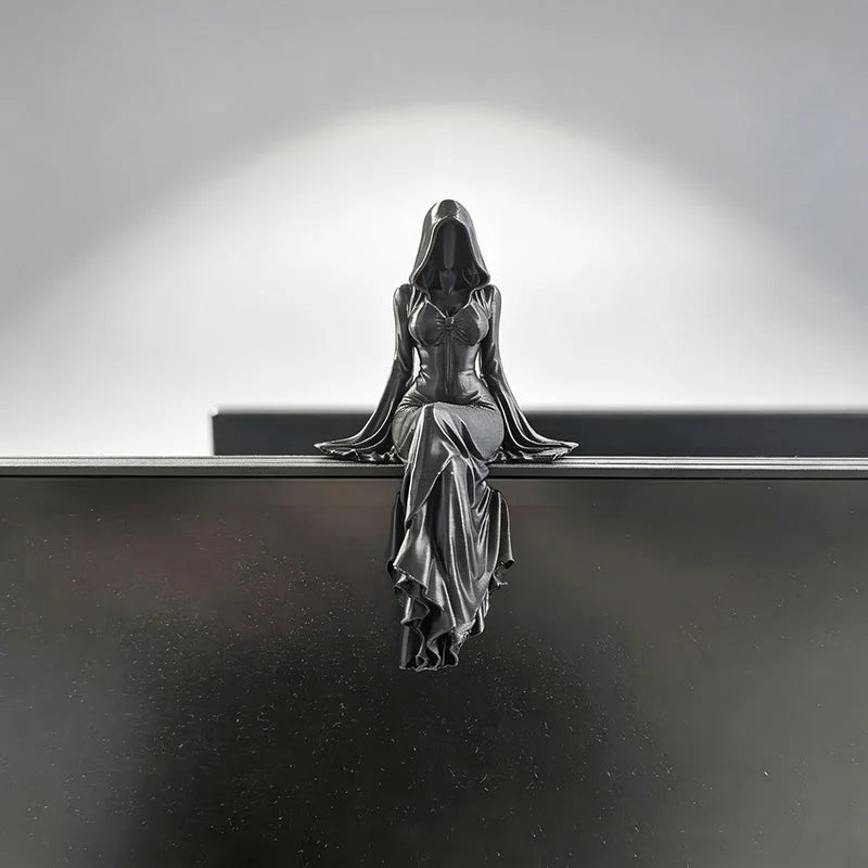 🖤 Hozd el a sötét eleganciát otthonodba – A Halál Istennőjének részletgazdag gótikus szobra ✨