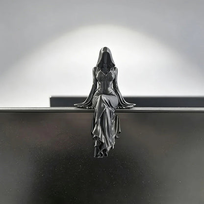 🖤 Hozd el a sötét eleganciát otthonodba – A Halál Istennőjének részletgazdag gótikus szobra ✨