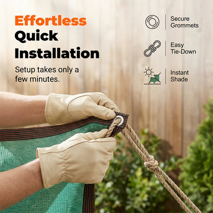 🌿 UV-álló napvédő szövet kültéri növények takarásához | HDPE, 50–85% árnyékolás, lélegző