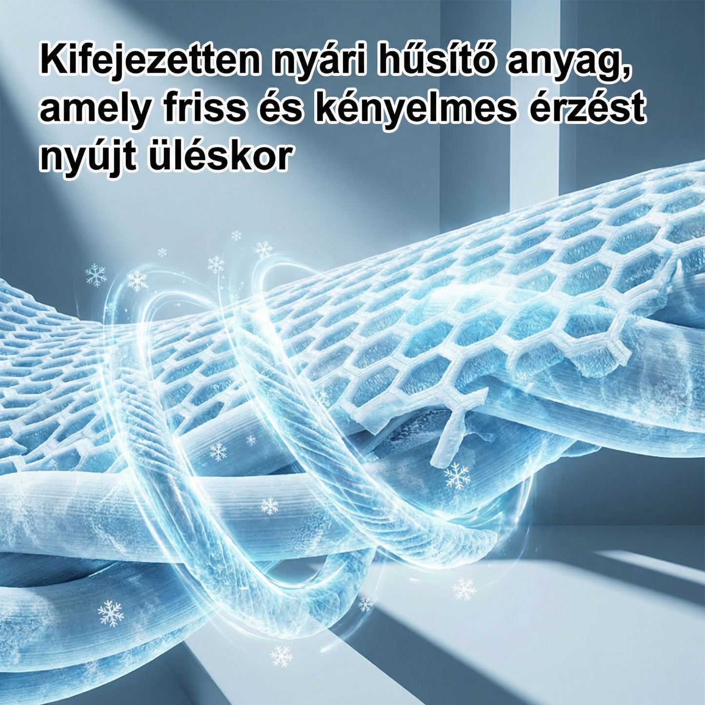 Új nyári hűsítő kanapéhuzat – továbbfejlesztett méhsejtes csúszásgátló, 3D szerkezetű, lélegző és sima, mosható anyaggal, meztelen alváshoz is tökéletes!