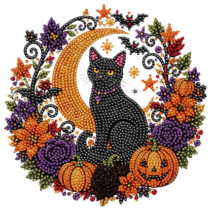 😩 Keresel kreatív otthoni programot az őszre, ami díszként is használható? 🎃 Tökös koszorú gyémántfestéssel – teljes DIY-készlet