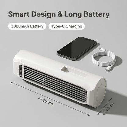 🥵 Otthonodban meleg van és nem szereted a zajos hagyományos ventilátorokat? 🪭 Asztali, lapát nélküli cirkulációs ventilátor