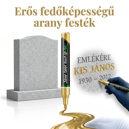 🐦Arany sírkő jelző a kifakult sírfeliratok helyreállításához🖌️