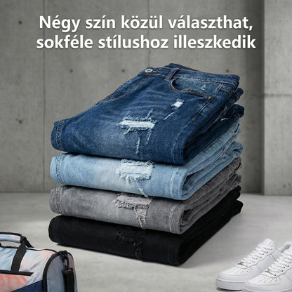 🔥🎁Új 50%-os KEDVEZMÉNY🔥Divatos férfi skinny farmer kopott hatással