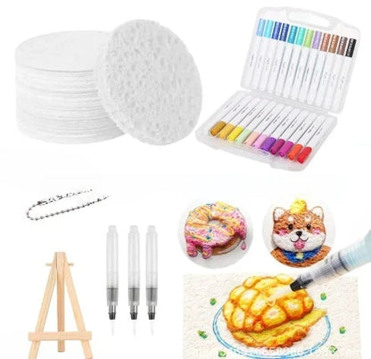 🔮Fedezd fel a festészet varázsát! 👩‍🎨Habos textúrájú festőpapír 🎁