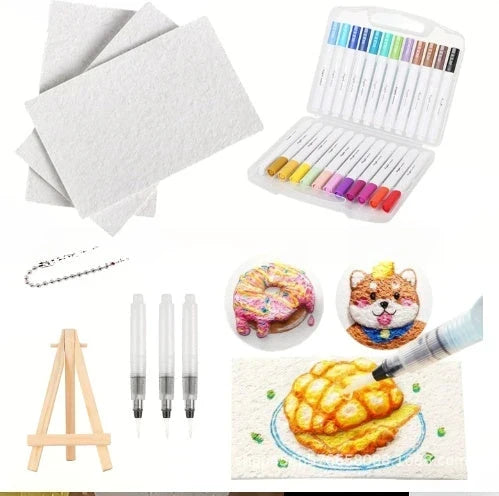 🔮Fedezd fel a festészet varázsát! 👩‍🎨Habos textúrájú festőpapír 🎁