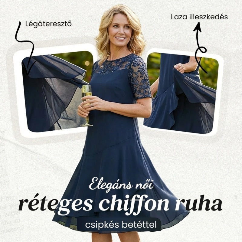 🥰 Keresel egy légies, nőies midi ruhát minden nyári programhoz? ⏰ UTOLSÓ NAPI PROMÓCIÓ - 40% KEDVEZMÉNY 💖 [S-3XL] 👗✨️ Női Réteges Háló A-vonalú Midi Ruha