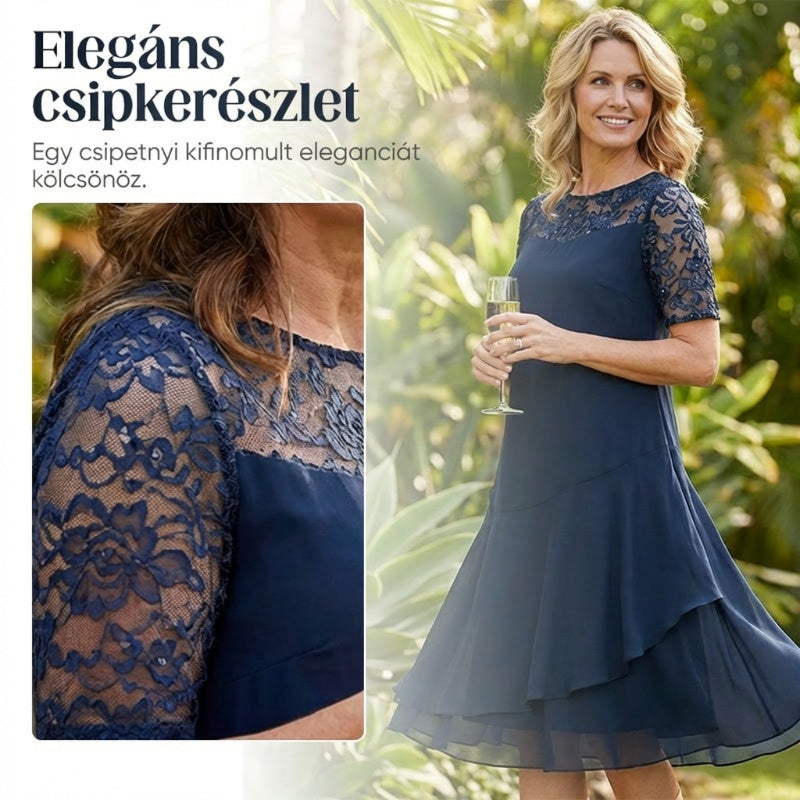 🥰 Keresel egy légies, nőies midi ruhát minden nyári programhoz? ⏰ UTOLSÓ NAPI PROMÓCIÓ - 40% KEDVEZMÉNY 💖 [S-3XL] 👗✨️ Női Réteges Háló A-vonalú Midi Ruha