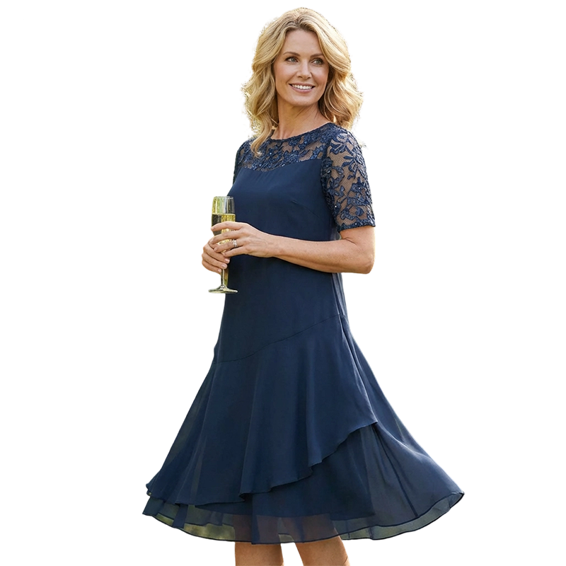 🥰 Keresel egy légies, nőies midi ruhát minden nyári programhoz? ⏰ UTOLSÓ NAPI PROMÓCIÓ - 40% KEDVEZMÉNY 💖 [S-3XL] 👗✨️ Női Réteges Háló A-vonalú Midi Ruha