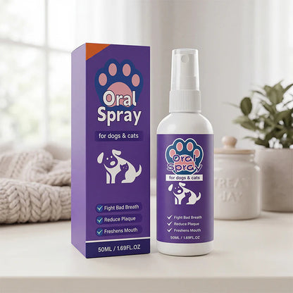 🎁1+1 INGYEN (2 db)✨Szájspray friss leheletért kutyáknak és macskáknak