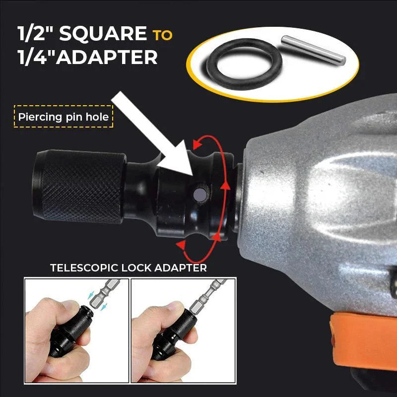 🛠️ Praktikus átalakító a szerszámokhoz! 🧰1/4 hüvelykes hatlapfejű dugócső-átalakító⚙️