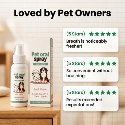 🔥1+1 akció🔥✨Aggódsz kedvenced fogkőjéért és büdös szájáért? 🐾🦷 Kíméletes szájápoló spray háziállatok számára