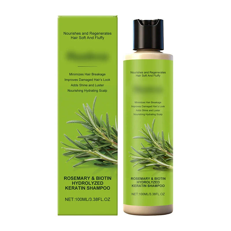 🔥1+1 ingyenes✨ Keratinnal gazdag sampon🌿 Rozmaring & biotin sampon – Mély táplálás sérült hajhoz és száraz fejbőrre!