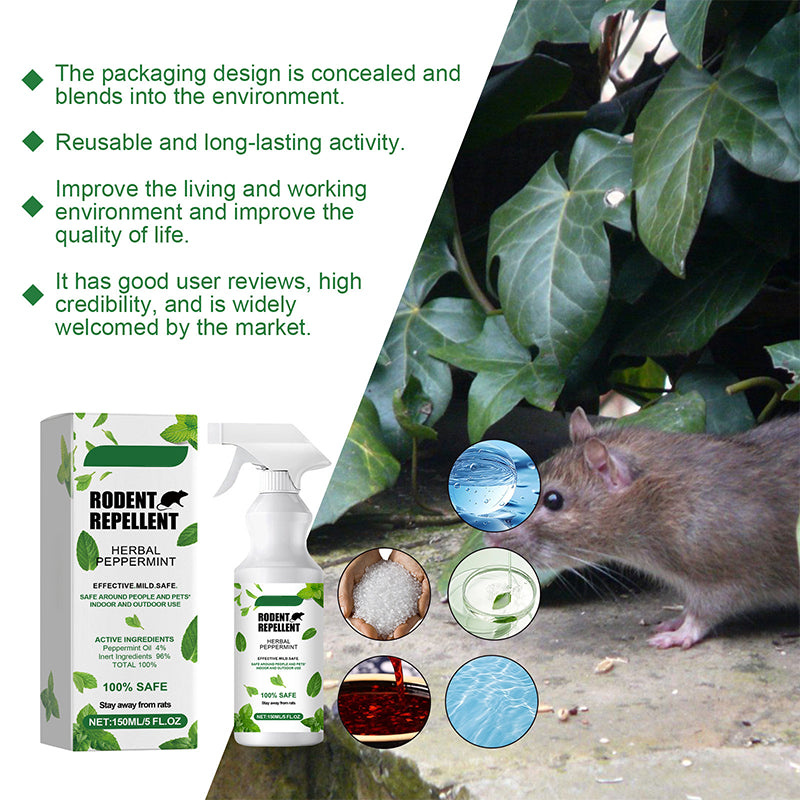 🌿🐭 Természetes borsmentaolajos rágcsálóriasztó spray 💥