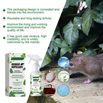 🌿🐭 Természetes borsmentaolajos rágcsálóriasztó spray 💥