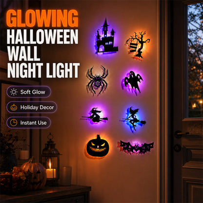 Halloweenské nálepky na stenu, ktoré svietia v tme