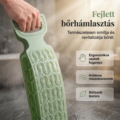 Kényelmes szilikon hátmosó kefe