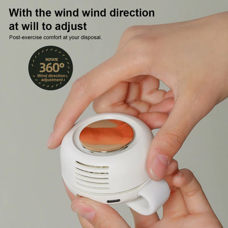 🌀 2 az 1-ben nyakventilátor és derékpánt – hosszú akkumulátor-élettartam, csendes motor | USB-C, hordozható – utánvéttel 🔥