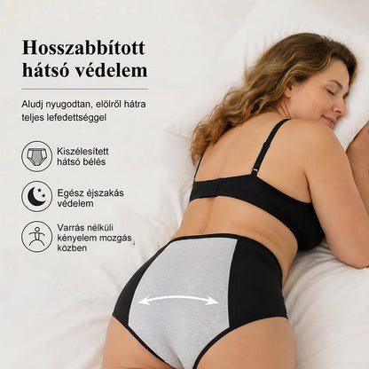 3-Piece Set 🔥🍃 High-waisted sanitary panties with leak protection front and back, effectively preventing side leakage
