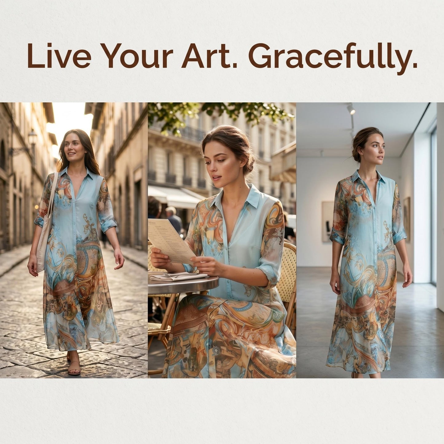🥰 Elegáns, nőies hosszú ruhát keresel különleges alkalmakra? 👗 Elegáns, retro mintás női maxi ruha
