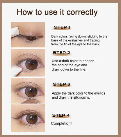 🔥1+1 ZADARMO💄 Očné tiene bez rozmazania – žiarivý look teraz! 😍