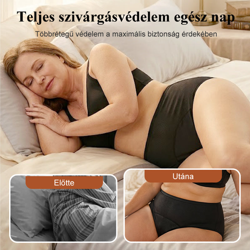 3-Piece Set 🔥🍃 High-waisted sanitary panties with leak protection front and back, effectively preventing side leakage