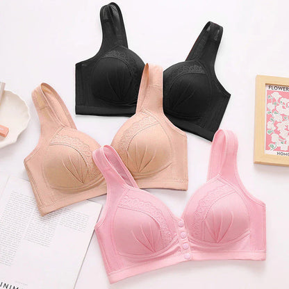 Elöl záródó lélegző pamut női melltartó| Playtex