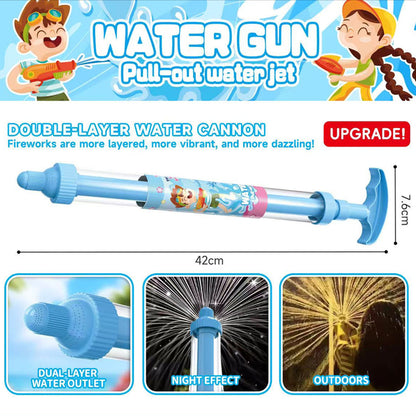 💦 Nyári unalom és hőség ellen ez a legjobb fegyver a gyerekek kezében! Világos szivárványos LED-es vízipisztoly