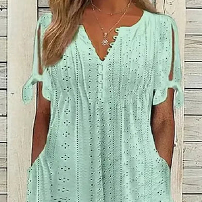 🥰Elegáns női ruha V-kivágással