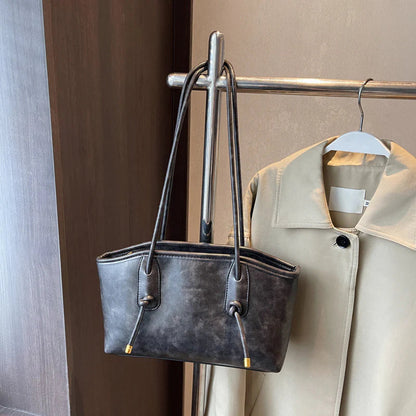 🎁Ingyenes ajándék-medálja🔥Kedvezményes ár👜 Vintage PU válltáska – Időtálló elegancija minden napra!