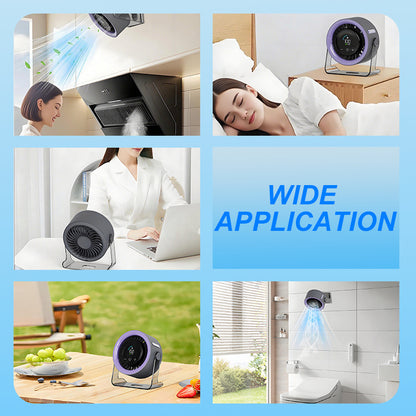 🥵 Otthon és munkahelyen is fullasztó a hőség? 2026 asztali ventilátor – USB-ről tölthető, LED-kijelzővel