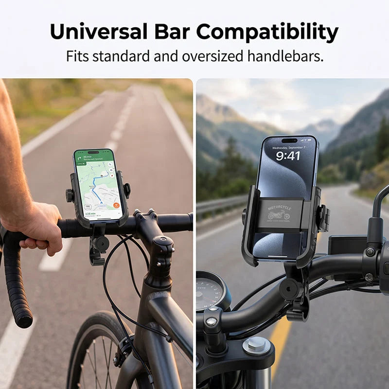 Kerékpárra szerelhető mobiltelefon-tartó🚴