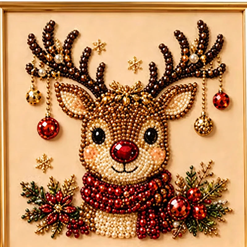 🎄🎅 Karácsonyi festőkészlet gyöngyökkel és strasszokkal, kézműves foglalkozás gyerekeknek és felnőtteknek