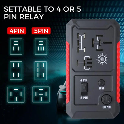 USB-C-s autórelé-tesztelő 4/5 pólusú relékhez