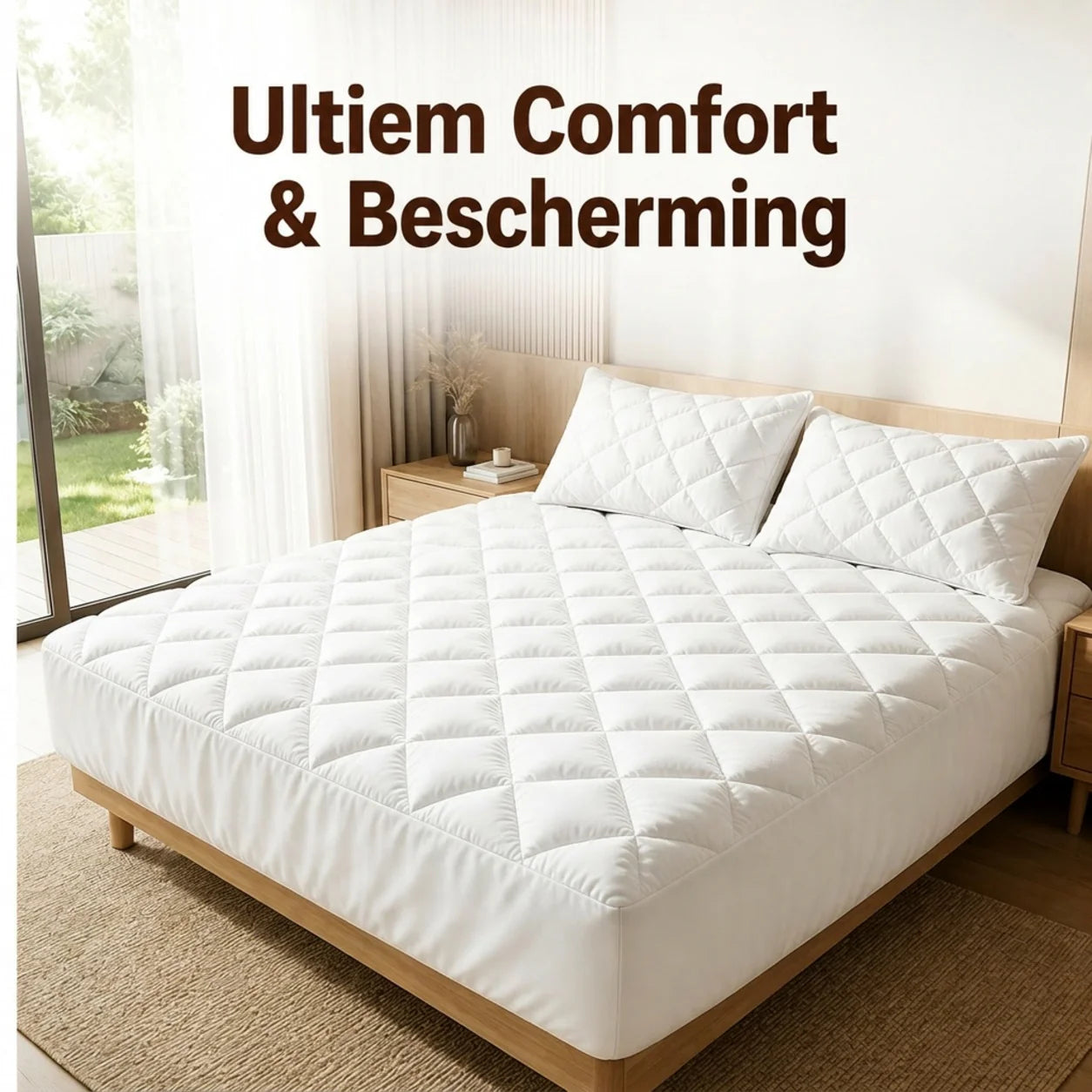 Benne vagy az ágynemű védelmében, és nem akarod, hogy foltok vagy nedvesség tönkretegyék a matracodat? 😌 🛏️ Vízálló, bélelt matracvédő és párnahuzat szett