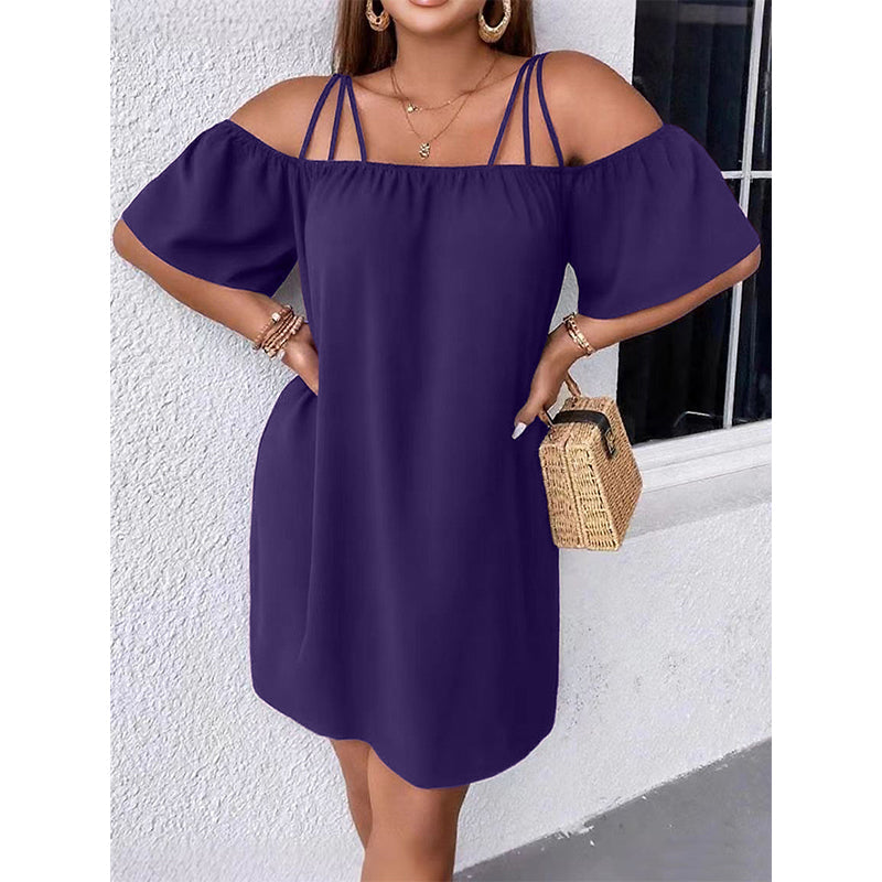 🥰 Egyszerű de stílusos rövid ruhát keresel mindenféle alkalomhoz? 👗 Elegáns, egyszínű miniruha hölgyeknek