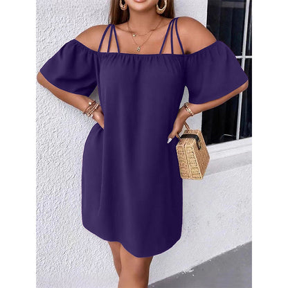 🥰 Egyszerű de stílusos rövid ruhát keresel mindenféle alkalomhoz? 👗 Elegáns, egyszínű miniruha hölgyeknek