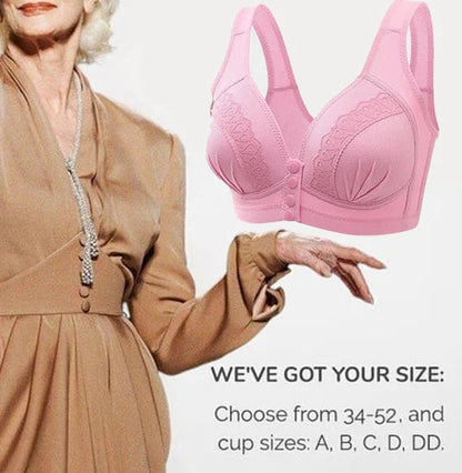 Elöl záródó lélegző pamut női melltartó| Playtex