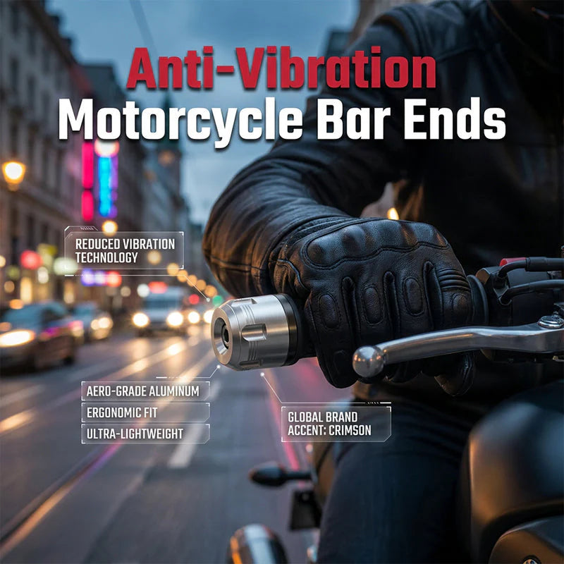 🛡️ Védje meg a kormányát – CNC alumíniumötvözet motoros kormányvég dugók – Utánvétes 🏍️
