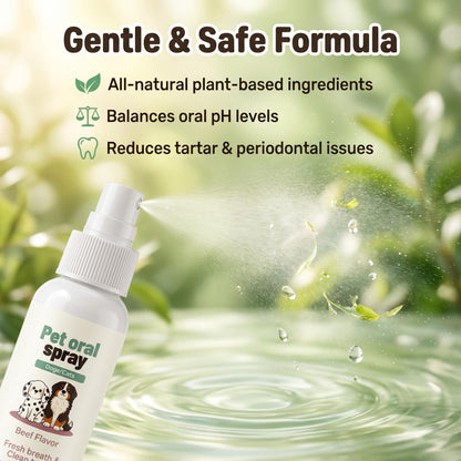 🔥1+1 akció🔥✨Aggódsz kedvenced fogkőjéért és büdös szájáért? 🐾🦷 Kíméletes szájápoló spray háziállatok számára