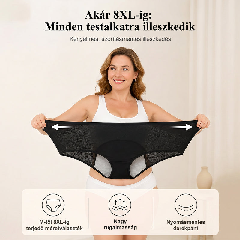3-Piece Set 🔥🍃 High-waisted sanitary panties with leak protection front and back, effectively preventing side leakage