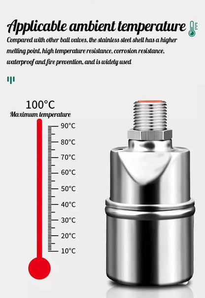 💦304 rozsdamentes acél teljesen automatikus vízszint-szabályozó úszó szelepvezérlés