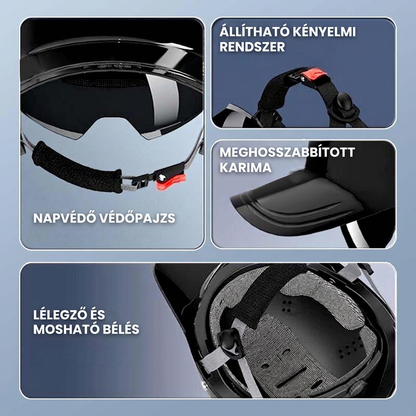 🏍️ Szeretnél stílusosan motorozni anélkül, hogy nagy sisak elrontaná a szetted? 🔥 Unisex Baseboll Sapka Stílusú Motorkerékpár Sisak 🏍️🧢